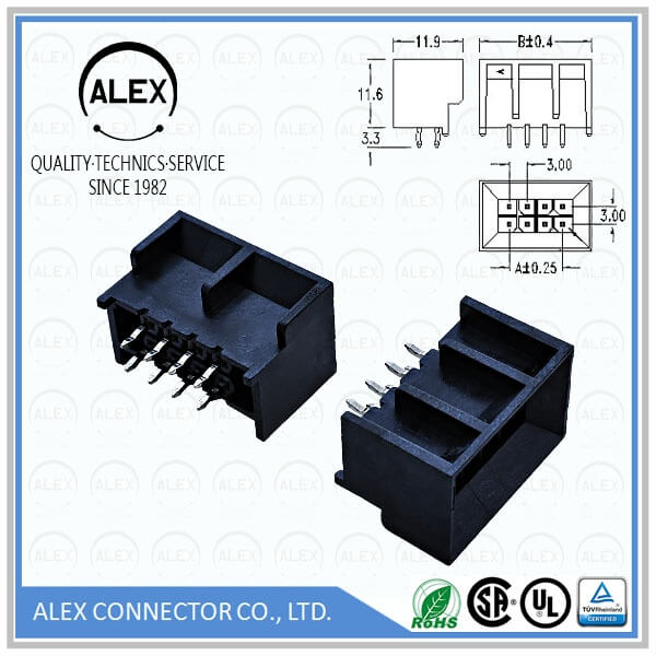 Dual Row Vertical Header / .118"(3.00mm) BTB Vertical Header