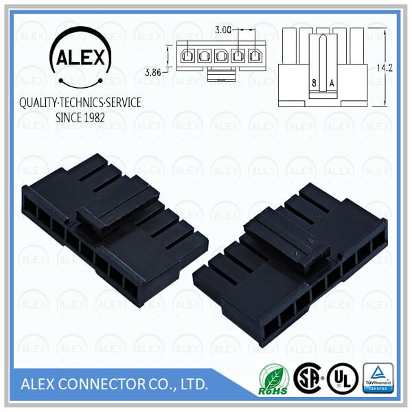 Receptacle Housing / .118"(3.00mm) Single Row Wire-to-Board Connectors