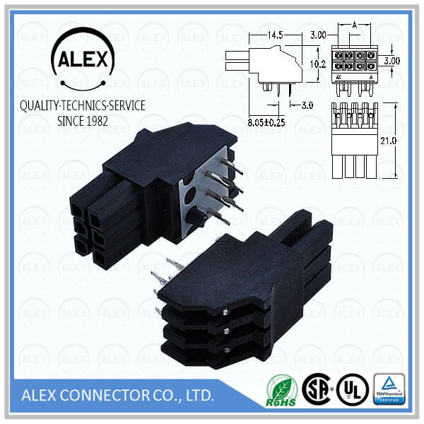 Dual Row Right Angle Header / .118"(3.00mm) BTB Right Angle Header