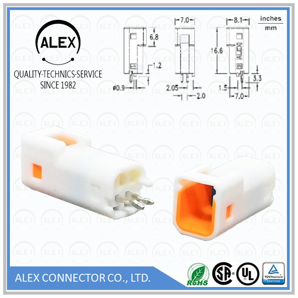 Vertical Header / .079"(2.00mm) Waterproof Connectors System